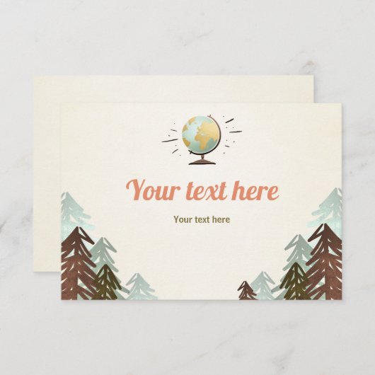 Abenteuer erwartet Einlegen Karte UAWG Book Card R (Vorne/Hinten)