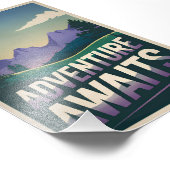 Abenteuer erwartet fotodruck (Ecke)