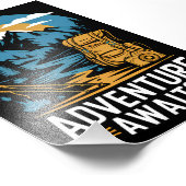 Abenteuer erwartet fotodruck (Ecke)