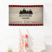 Abenteuer erwartet Geburtstag | Wood Buffalo Karie Banner (Insitu)