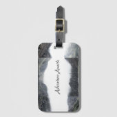 Abenteuer erwartet gepäckanhänger (Vorderseite Vertikal)