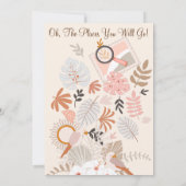 Abenteuer erwartet Little Explorer Boho Einladung (Rückseite)