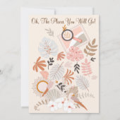 Abenteuer erwartet Little Explorer Boy Boho Dusche Einladung (Rückseite)