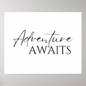 Abenteuer erwartet, minimalistisch poster (Vorne)