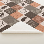 Abenteuer erwartet Minky/Sherpa Baby Blanket in Ru Sherpadecke (3/4)