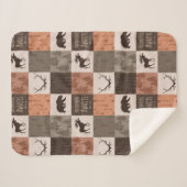 Abenteuer erwartet Minky/Sherpa Baby Blanket in Ru Sherpadecke (Vorderseite (Horizontal))