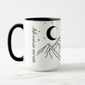 Abenteuer erwartet Mountainsee-Stern-Tasse Tasse (Links)