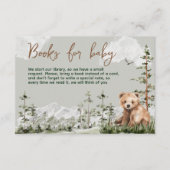 Abenteuer erwartet niedliche Waldbärendusche Begleitkarte (Vorderseite)