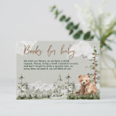 Abenteuer erwartet niedliche Waldbärendusche Begleitkarte (Stehend Vorderseite)