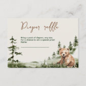 Abenteuer erwartet niedliche Waldbärendusche Begleitkarte (Vorderseite)