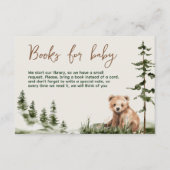 Abenteuer erwartet niedliche Waldbärendusche Begleitkarte (Vorderseite)