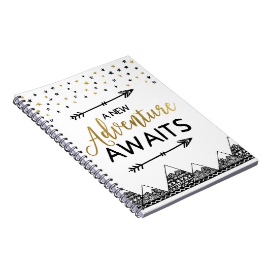 Abenteuer erwartet Notizbuch Notizblock (Rechte Seite)