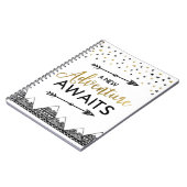 Abenteuer erwartet Notizbuch Notizblock (Linke Seite)