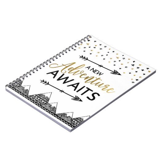 Abenteuer erwartet Notizbuch Notizblock (Linke Seite)