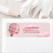 Abenteuer erwartet Pink Hot Air Ballon Baby Dusche (Insitu)