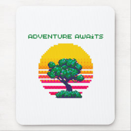Abenteuer erwartet Pixel-Gaming Mousepad