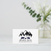 Abenteuer erwartet Rustikale Waldlandbären Wildnis Visitenkarte (Stehend Vorderseite)