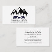 Abenteuer erwartet Rustikale Waldlandbären Wildnis Visitenkarte (Vorne/Hinten)