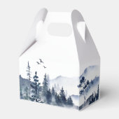 Abenteuer erwartet rustikale Waldmontation Wasserc Geschenkschachtel (Rückseite)