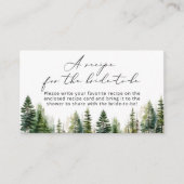 Abenteuer erwartet rustiv Rezept für die Braut sei Begleitkarte (Vorderseite)