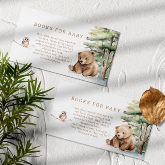 Abenteuer erwartet Waldbärenbücher für Kinder Begleitkarte