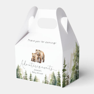 Abenteuer erwartet Waldbärendusche Geschenkschachtel