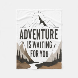 Abenteuer erwartet Wanderfreunde im Freien Fleecedecke