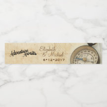 Abenteuer erwartet Wasserflasche-Etikett