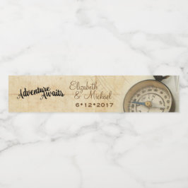 Abenteuer erwartet Wasserflasche-Etikett Wasserflaschenetikett