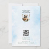 Abenteuer erwartet Woodland Animal Baby Shower Einladung (Rückseite)