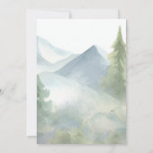 Abenteuer erwartet Woodland Animals Boy Baby Showe Einladung (Rückseite)