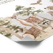 Abenteuer erwartet Woodland Animals Windeln Raffle Poster (Ecke)
