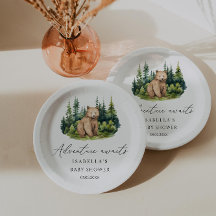 Abenteuer erwartet Woodland Bear Baby Shower