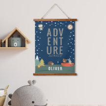 Abenteuer erwartet Woodland Boy Kids Wall Deco