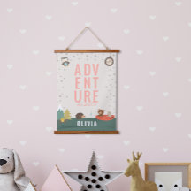 Abenteuer erwartet Woodland Girl Wall Deco