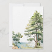 Abenteuer erwartet Woodland Teddy Bear Baby Shower Einladung (Rückseite)