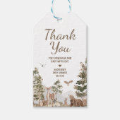 Abenteuer erwartet Woodland Tiere Liebesmarken Geschenkanhänger (Vorderseite)