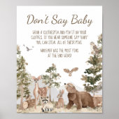 Abenteuer erwartet Woodland-Tiere Sage nicht Baby Poster (Vorne)