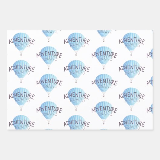 Abenteuer erwartet Wrapping Paper Flat Sheets Geschenkpapier Set (Vorderseite)