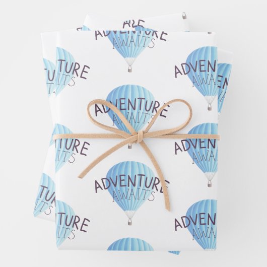 Abenteuer erwartet Wrapping Paper Flat Sheets Geschenkpapier Set (Beispiel)
