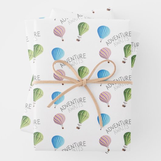 Abenteuer erwartet Wrapping Paper Flat Sheets Geschenkpapier Set (Beispiel)