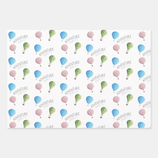 Abenteuer erwartet Wrapping Paper Flat Sheets Geschenkpapier Set (Vorderseite)