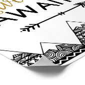 Abenteuer erwartet Zeichen Poster (Ecke)