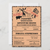 Abenteuer fängt einladung (Vorderseite)