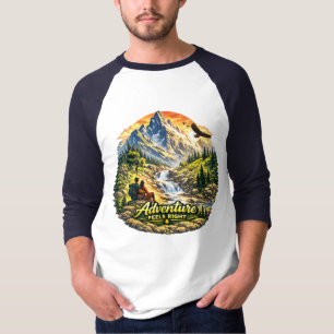 Abenteuer fühlen sich richtig an Küsten-Raglan-Shi T-Shirt