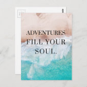 Abenteuer füllen Ihr Soul Postkarte (Vorne/Hinten)