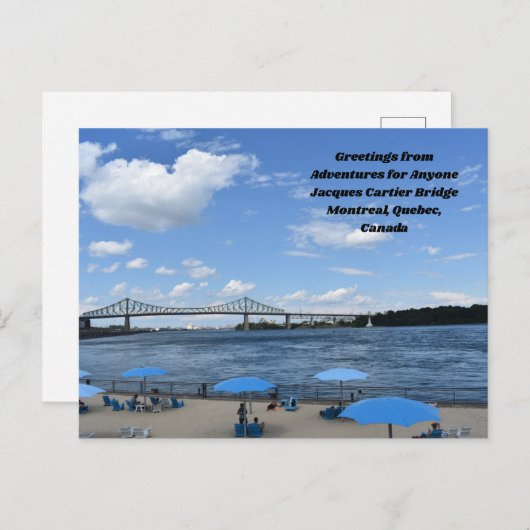 Abenteuer für jedermann JC Bridge, Postkarte von M (Vorne/Hinten)