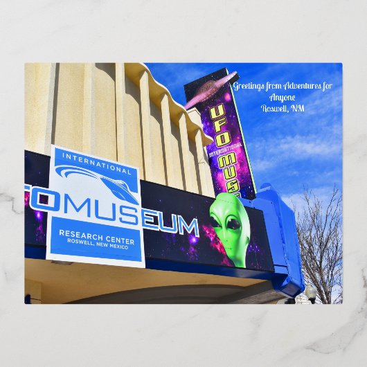 Abenteuer für jedermann Roswell, NM Postkarte (Vorderseite)