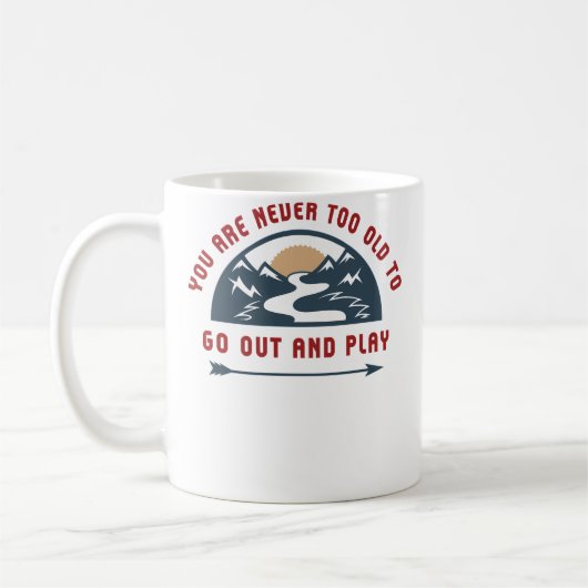 Abenteuer geh raus und spiel kaffeetasse (Links)