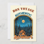 Abenteuer gewartet Bon Voyage Card Einladung (Vorderseite)